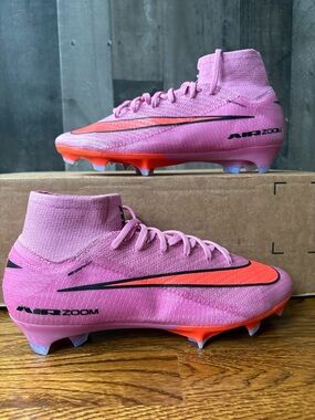 Nike Zoom Superfly 10 Elite FG Magic Flamingo Black Cleats Size 6.5 Men’s 8